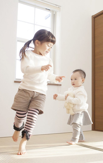 和室には、お子様のおもちゃもしまえる1.5畳の広々収納