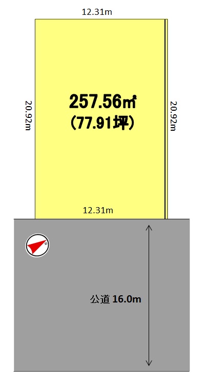 建築条件付土地分譲 鶴が沢二丁目 販売区画図