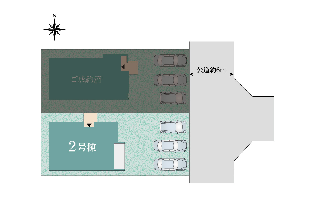 THE COMFORT RESIDENCE <br>豊明二村台　土地付分譲住宅 販売区画図